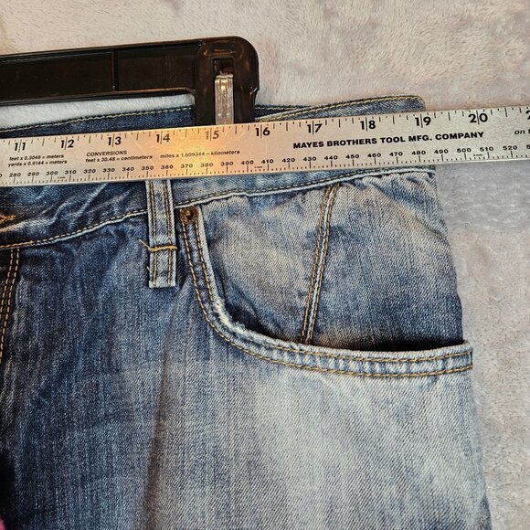 Antony Morato Mens 38x34 Distressed Slim Fit Jeans Italian Blue Denim Casual - Picture 5 of 16